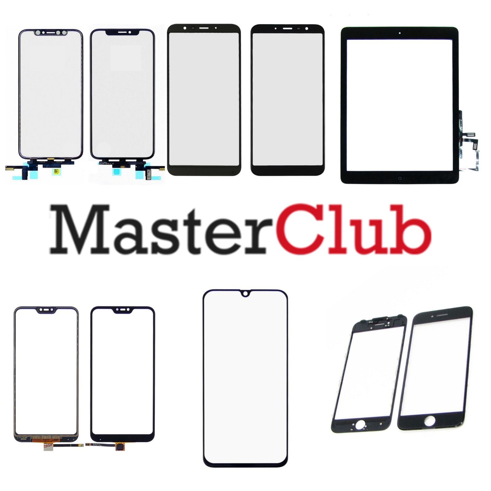 Поступление стекол тачскрина, тачскринов и других дисплейных запчастей ...