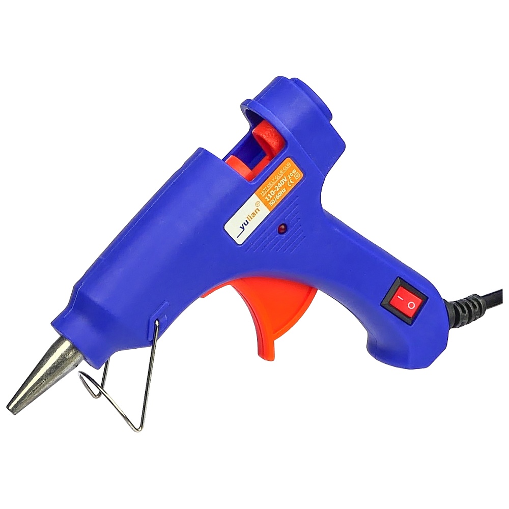 Термоклеевой пистолет Yulian YL-266 (220V, 20W, сопло d=2mm, клей d=7mm ...