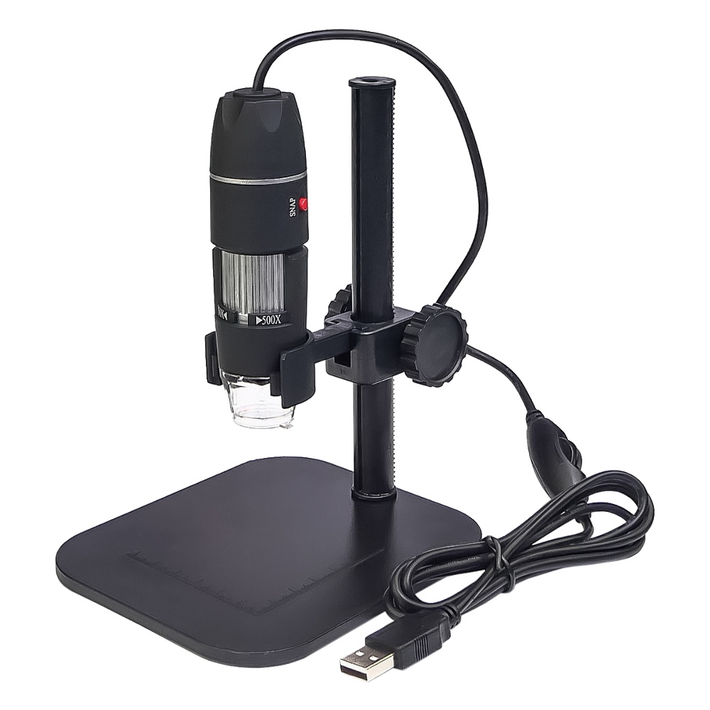 Цифровой микроскоп MicroView 500x + stand, с регулируемой подставкой ...