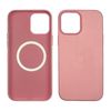 Чехол Leather Case with MagSafe для Apple iPhone 12 mini  12 розовый