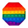 Игрушка антистресс Pop-It восьмиугольник радужный (QH-MSXF-03)