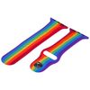 Ремешок силиконовый Rainbow для Apple Watch Sport Band 38/ 40mm радуга размер L