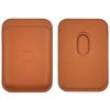 Кожаный чехол-бумажник MagSafe для Apple iPhone12/ 12 Pro/ 12 Pro Max/ 12 Mini золотой апельсин