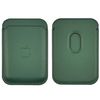 Кожаный чехол-бумажник MagSafe для Apple iPhone 12/ 12 Pro/ 12 Pro Max/ 12 Mini тёмно-зелёный