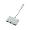 Адаптер переходник 3в1Type-C to 2 Type-C/ Jack 3.5 white