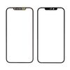 Стекло тачскрина с OCA плёнкой для Apple iPhone 12 Pro Max чёрное с рамкой и сеточкой