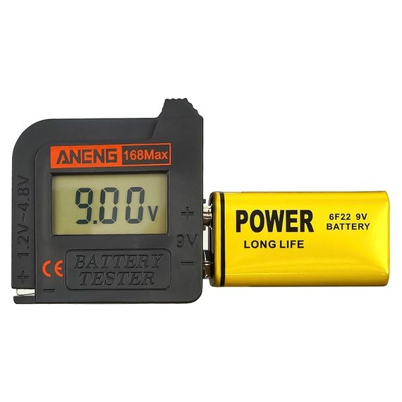 {[ru]:Тестер батареек и аккумуляторов Aneng 168 Max с цифровым дисплеем фото 2}